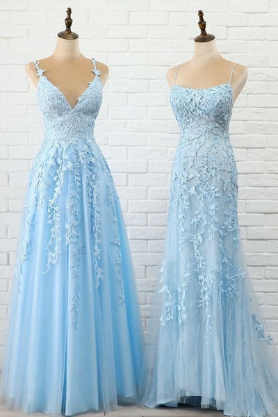 Fitted Light Blue Prom Dress – daisystyledress