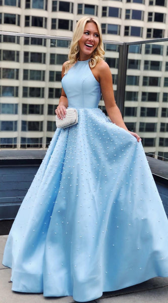 Prom light blue dress sale