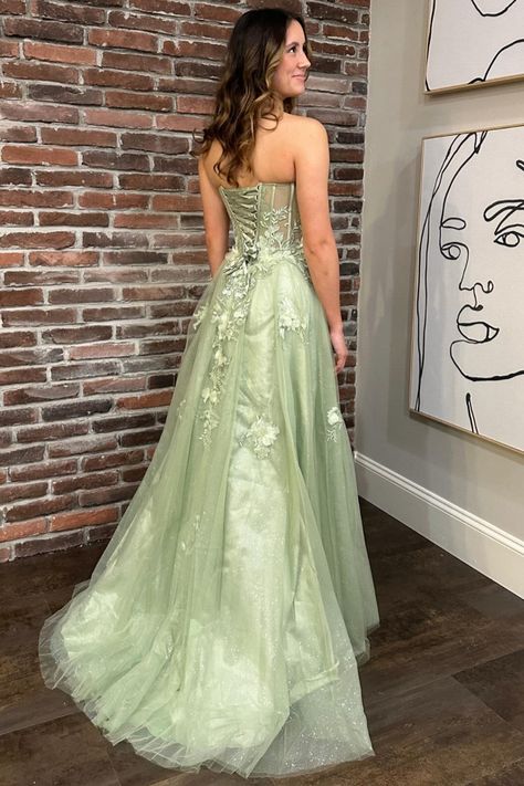  Sage Prom Dress