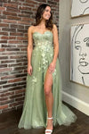  Sage Prom Dress