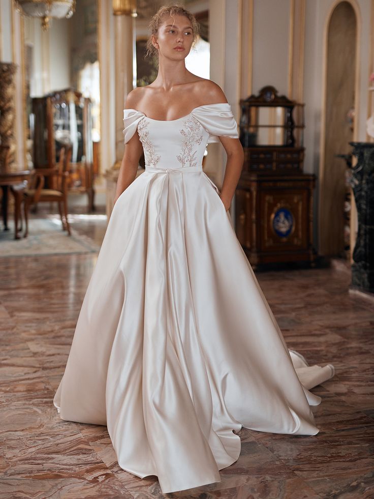 Soft Satin Wedding Dress