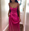 hot pink prom dress