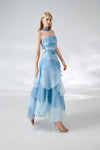 light blue party dress