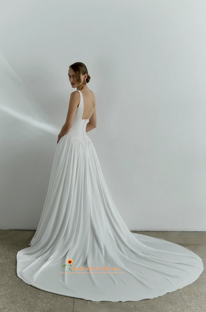 sexy back wedding dress