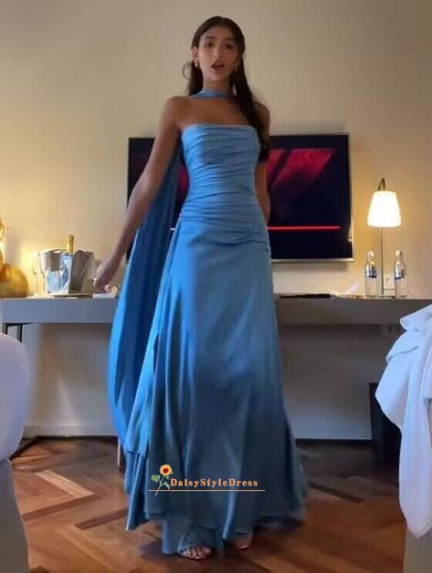 Blue prom dress