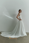 v waistline ivory wedding dress