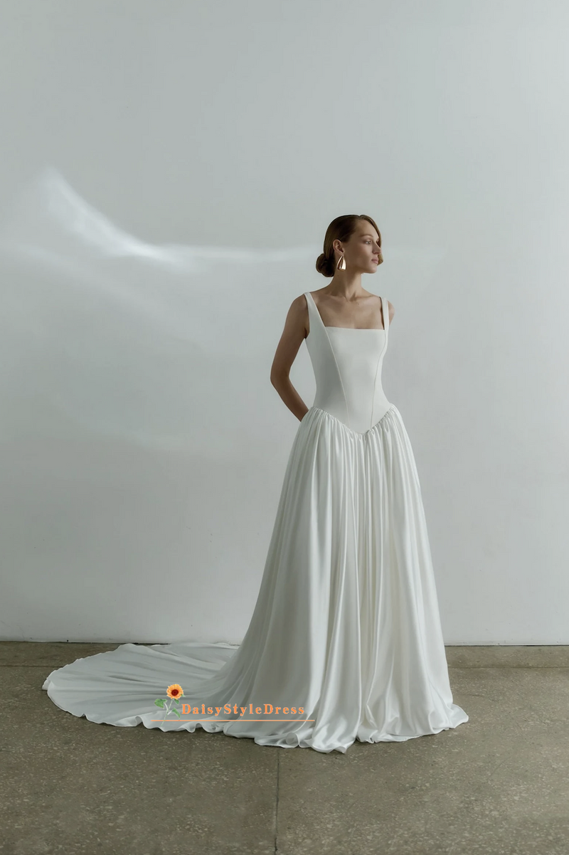 v waistline wedding dress