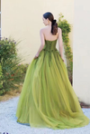 dusty green wedding dress